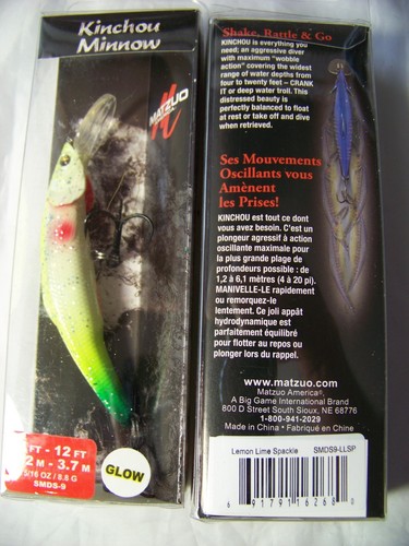 2 MATZUO KINCHOU MINNOW SALE SIZE 11 9 7 GREAT TROLLING CRANK 26 Variation 289