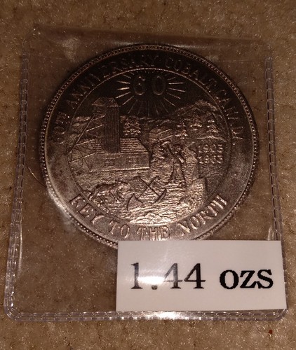 ➡ 1.44oz Fine Silver 60th Anniversary Round Cobalt Canada Mining 1903-1963 RARE