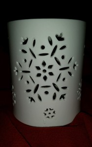 White-Porcelain-Pillar-Candle-Holder-Luminary-Snowflake