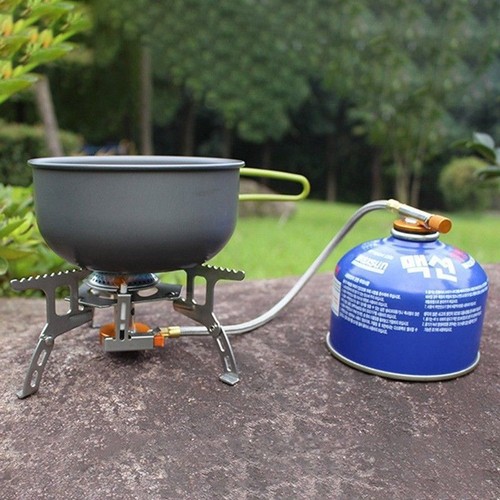 Folding Gas-Burner Fishing Outdoor Cooking Camping Picnic Cook Stove Usable