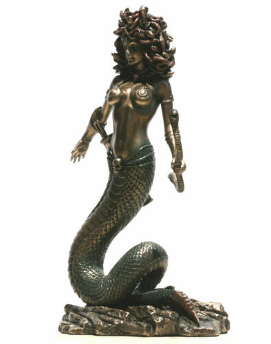 Greek Mythology Gorgon Medusa Greece Import Decorative Bronze Sculpture 21cm