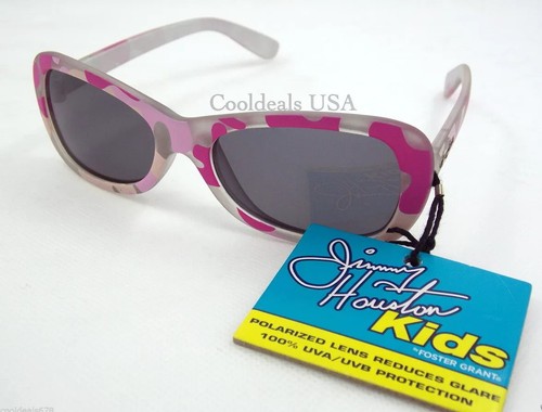 Jimmy Houston Skipper Series Pink Camo Polarized Sunglasses for Kids New