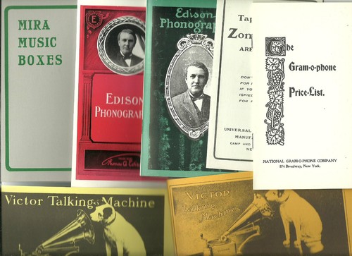 Zon-o-phone Mira.. Victor Vitaphone Lot of 14 Booklets: Edison Talk-o-phone