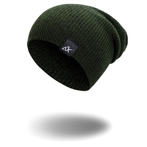 Women Men Camping Has Winter Beanie Baggy Warm Wool Ski Cap Fleece Line Unisex