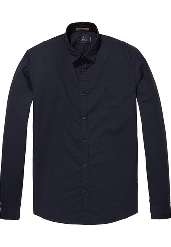 SCOTCH /& SODA Camicia Men Classic Shirt 139561 BLU SCURO 0093