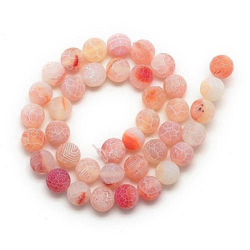Piedras preciosas achat perlas 6mm mate piedra natural aproximadamente naranja joyas bricolaje r305