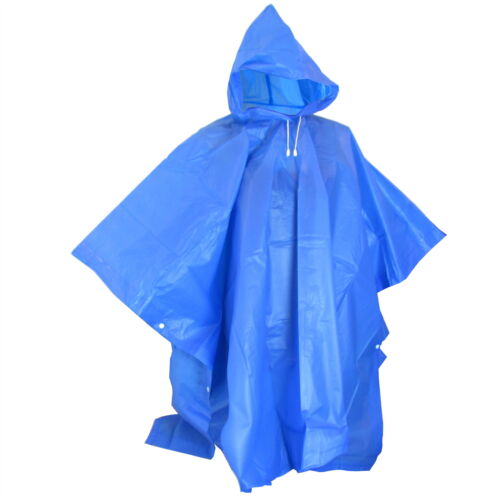 Poncho Regenponcho Regenschutz Regencape Kaputze Knöpfe