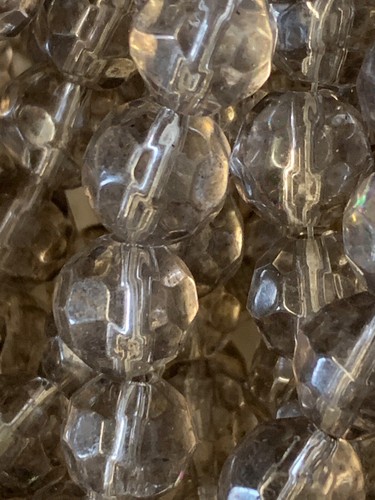 10mm Smokey Crystal Glass Beads As Pictured 5 Strands 40 Beads Str 200 Beads