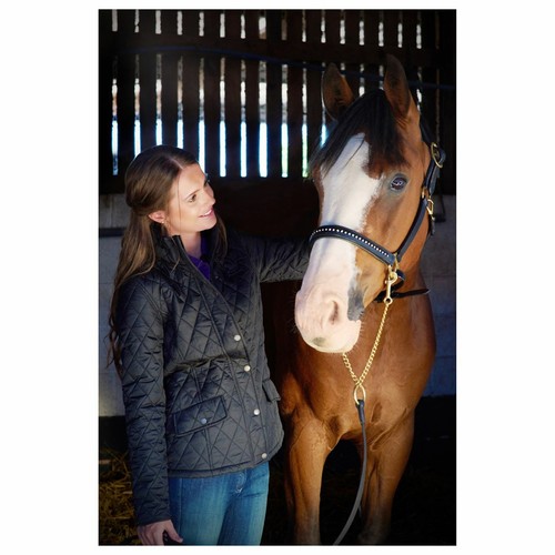 Requisite Quilted Jacket Ladies Equestrian Coat Top Lightweight Zip Warm Press