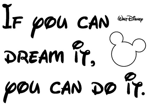 /"If you can dream it/" Disney Inspired Wall Art Decal Home Decor Stickers Vinyl