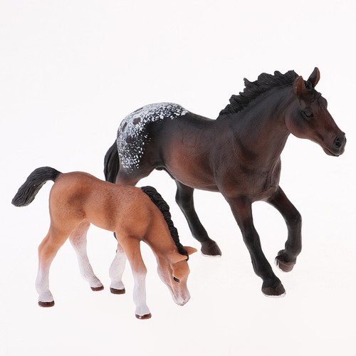 Pferde Modell gemalt Tierfigur Menschen Zeichen Layout Miniatur-Modell