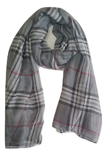Designer Inspired Small checked pattern Printed Lightweight Ladies Scarf Hijab