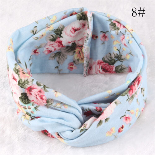 New Lady Women Boho Bohemian Party Cross cotton floral Hair head band Bandana VV