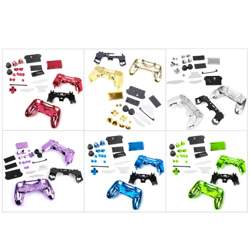 Controller Shell Cover Case Skin Modding Hülle für Sony PS4 Controller Blau