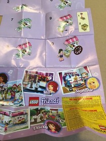 Lego Friends Ice Cream Stand Polybag #30106 lot of 2 (Open) front of polybag inc