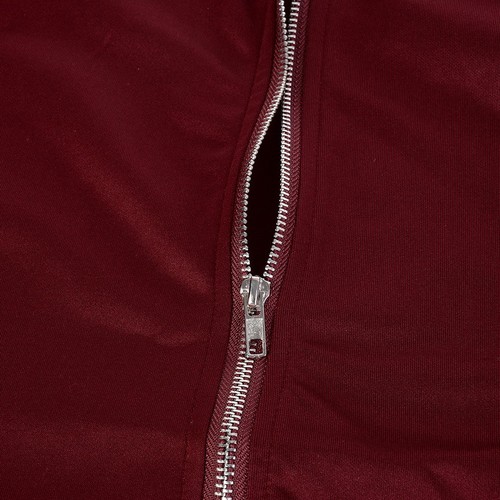 Damen Langarm Zipper Volant Jacke Mantel Windbreaker Bikerjacke Bomberjacke
