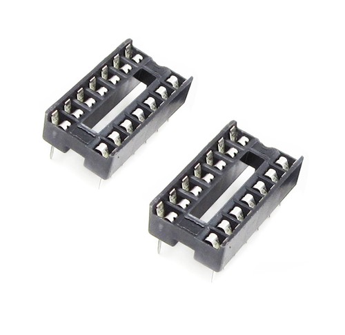 20PCS 14pin DIP IC Socket Adaptor Solder Type Steckdose Pitch Dual Wipe Contact