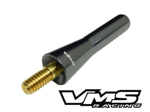 GUNMETAL UNIVERSAL BILLET SHORT SCREW IN ANTENNA 2/" 50MM SCION