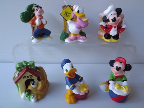 Lot 6 Bougies Disney Mickey Donald .. NEUVE Anniversaire Minnie