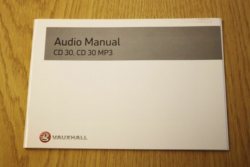 GENUINE VAUXHALL CORSA D 2006-2010 OWNERS MANUAL HANDBOOK AUDIO CD BOOK PACK