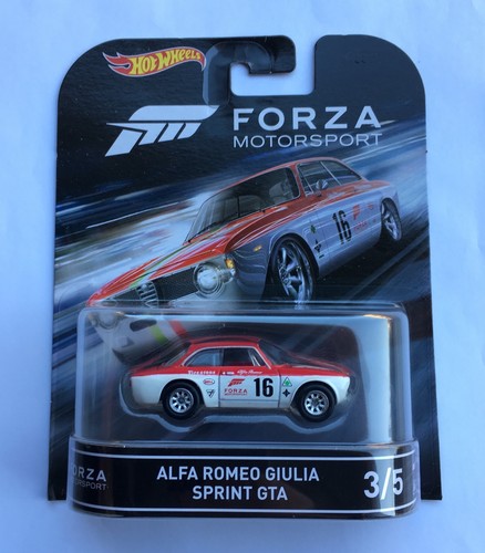 Hot Wheels Forza Alfa Romeo Guilia Sprint GTA Super Speciale GT Italy Spider FEO