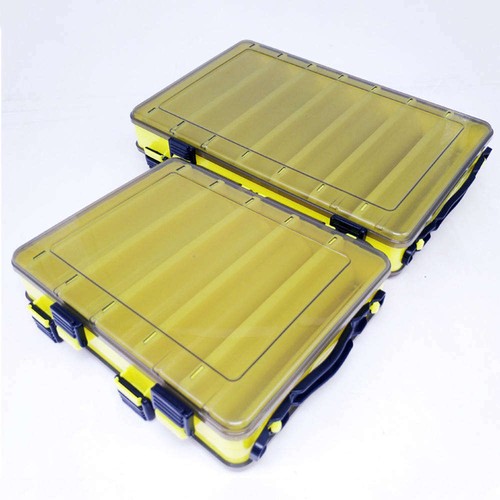 Outdoor Fishing Tackle Box Waterproof Double-Sided Bait Lure Hooks Storage Case