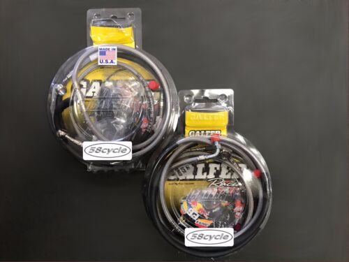 Clear YZF R1//R1M 6 line kit ABS 2015+ Galfer Front Brake Lines /& Rear Line Kit