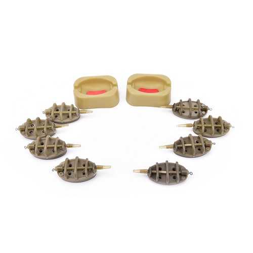 Set Karpfenangeln Inline Method Feeder 4 Feeder 15//20//25//35 g 30//40//50//60 g ee