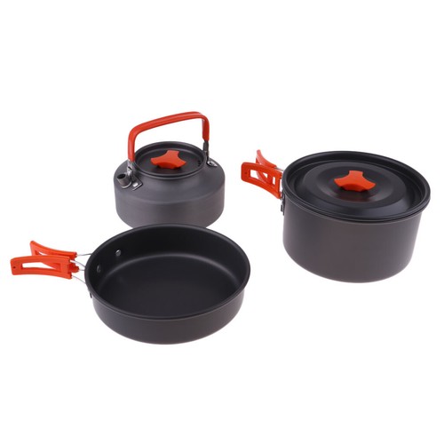 Adventure Folding Non Stick Pot Pan Kettle Outdoor Camping Cookware Set