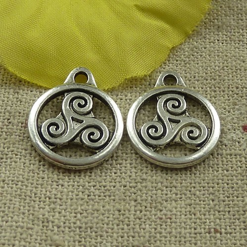 Free Ship 134 pieces tibetan silver nice charms 19x15mm #4565