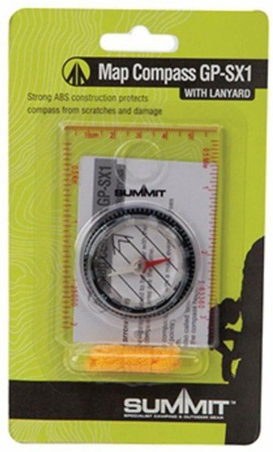 Summit Map Compass With Lanyard GP-SX1 Summit For Hiking Orienteering Camping
