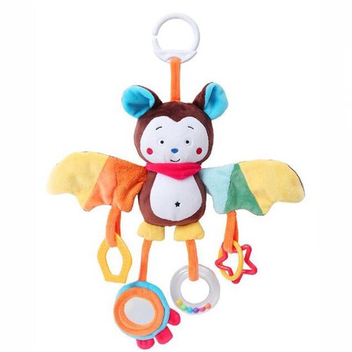 Bed Crib Cot Pram Hand Rattle Toys Stroller Pushchair Baby Hanging Animals LC