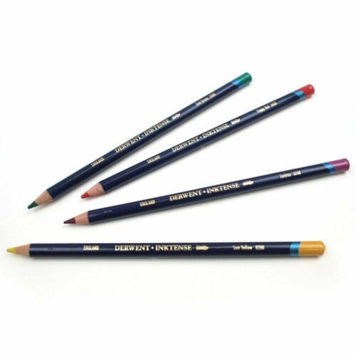 72 Colores Lápices Acuarela Derwent Inktense en adultos colorante libros de arte de estaño