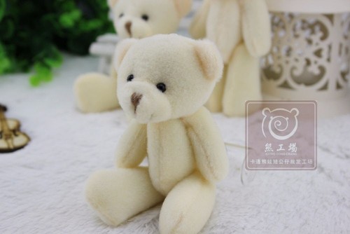 Teddy Bear White Mini Small Teddy Bear For Cartoon Bouquet Toy Wedding Gifts