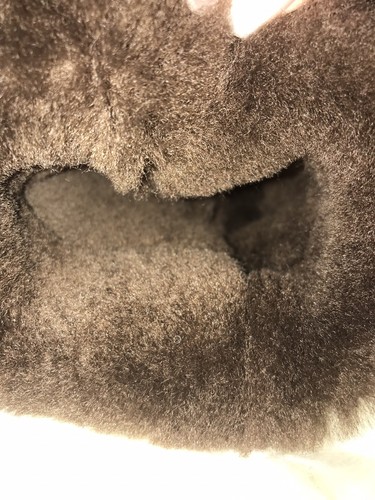 Leder Handschuhe Fäustlinge Lammfell Fausthandschuhe Gr.11 Lammfell Fäustlinge
