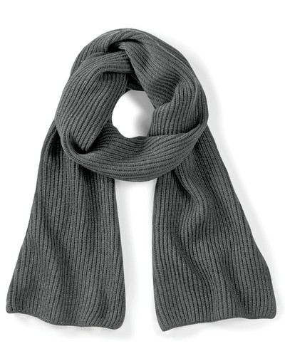 BEECHFIELD KNITTED SCARF SNUG RIBBED KNIT SOFT WARM WINTER UNISEX COLOURS WARMER