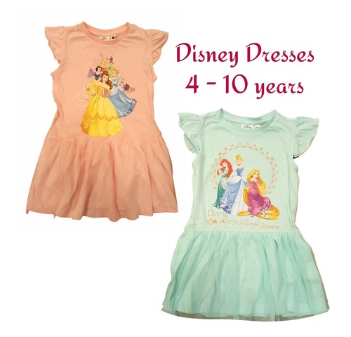 Girls DISNEY PRINCESS Party Summer Lightweight Dress Kids