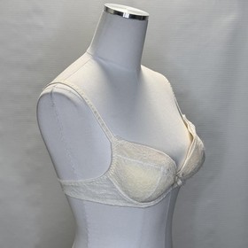 Aubade Paris Bra Womens 34B Ivory Lace Underwire Push Up Adjustable K118 B Cup