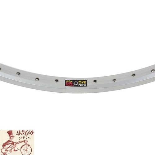 SUN RINGLE RHYNO LITE 48H---26/" x 1.75 SILVER BICYCLE RIM