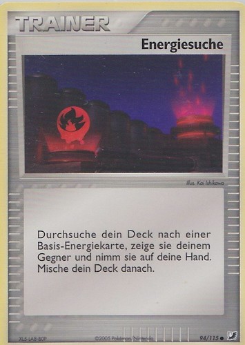 Pokemon Card-Energy Search 94//115 EX Unseen ForcesNM German