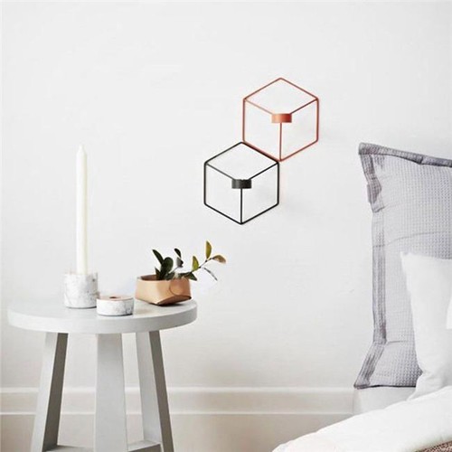 Nordic Style Geometric Candlestick Art Wall Candle Holder Sconce Home Decor ONE