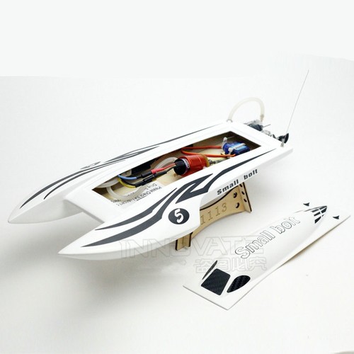 2040 Brushless electric boat Racing fiberglass CAT hull L380mm RC Boat #1832