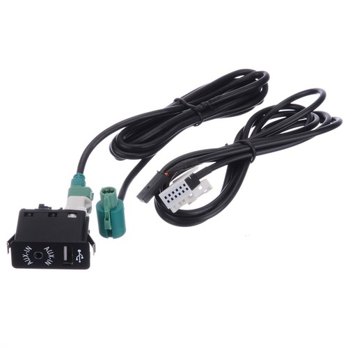 AUX USB Steckdose Schalter Kabel Für BMW E60 E61 E63 E64 E87 E90 E70 F25 Neu