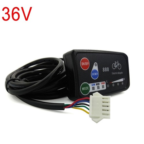 RisunMotor Ebike 24V 36V 48V LED 880 Display Control Panel Control Panel 3-Speed