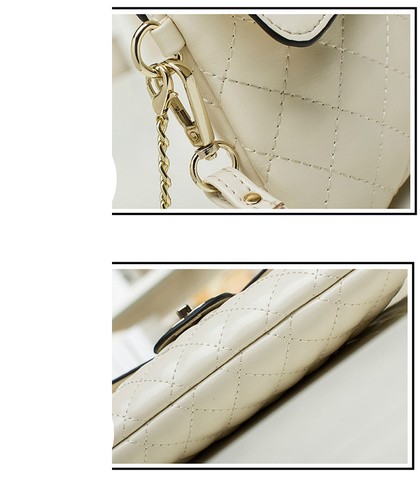 Genuine leather quilted clutch.wristlet.shoulderbag for women