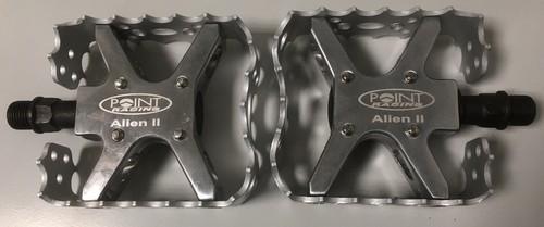 Point Alien II Wadlbeißer MTB BMX Pedale silber 9//16/" sehr griffig Downhill