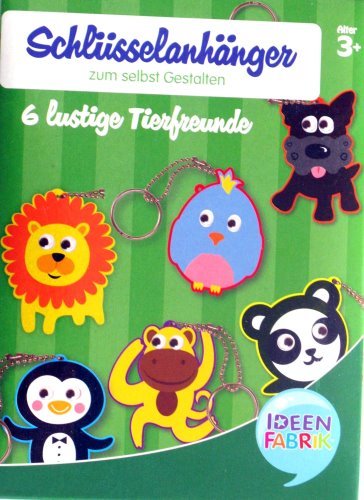 6 Anhanger Im Set Bastelset Schlusselanhanger Zum Selbst Gestalten Kindersachbucher Bucher Vnswood Com