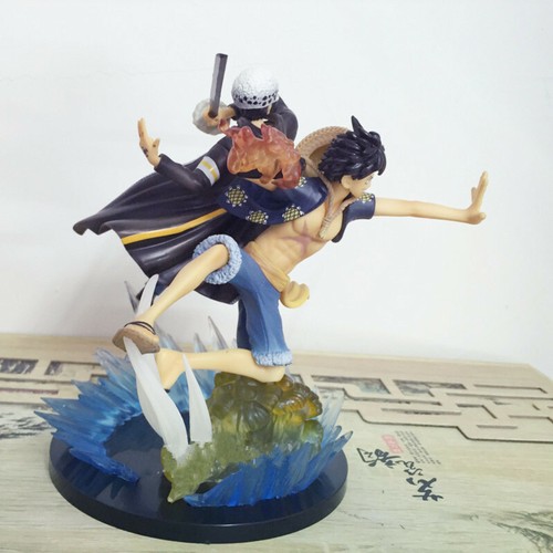 One Piece Figuarts 5th Anniversary Trafalgar Law and Luffy pvc Figure No Box