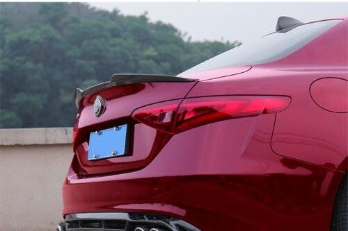 FOR 2017-2018 ALFA ROMEO GIULIA PAINTED REAR SPOILER ANY COLOR NO DRILLING