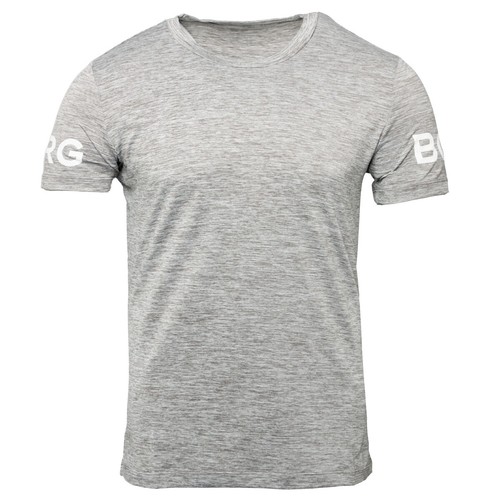 Björn Borg Tee Short Sleeve Shirt Sport Freizeit T-Shirt grey 1931-1200/_90601
